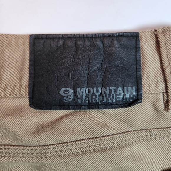 Mountain Hardwear Mens Khaki Stretch Canvas Pants 34x28 Outdoor Hiking - Picture 4 of 9